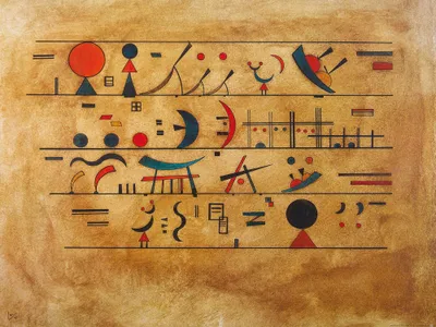 Produktbild von Wassily Kandinsky Kunstdruck Bild - Zeichenreihen, 1931 (60 x 80 cm)