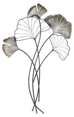 Immagine prodotto di Gilde Wandrelief, Ginkgo, "Ginkgo-Zweig", Metall, goldfarben, , L. 1 cm, B. 60 cm, H. 98 cm 68975