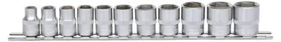 Image de KS TOOLS 3/8' Jeu de douilles 6 pans, 11 pcs 8-19 mm ( 911.0608 )