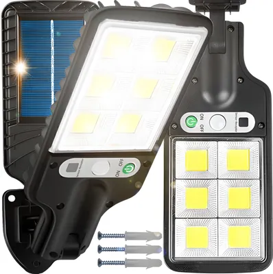Obrázek produktu pro LED solární osvětlení se senzorem Solární lampa 120 LED Světlo s detektorem pohybu Solární reflektor Reflektor s pohybovým čidlem IP67 240W Retoo