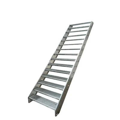 Immagine prodotto di Scala in acciaio a griglia Stringer 15 gradini - zincato - (L x A x P) 140 x 285 x 291 cm