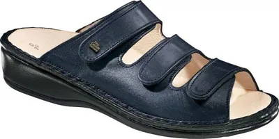 Produktbild von Bequeme Pantolette Finn Comfort Pisa, Damen, Blau, Leder, NEU - Damenschuhe Pantolette /  Zehentrenner, Blau