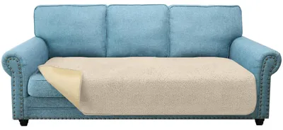 3-Sitzer Bankhoes, superweich, dick, antirutsch, beige