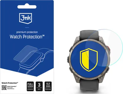 Image de Verre hybride pour Garmin Fenix 8 Pro AMOLED 47 mm, 3mk Watch Protection, 3 pièces