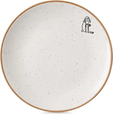 Image de Petite assiette à dessert pour gâteaux Dessert Céramique Beige Crème 20 cm