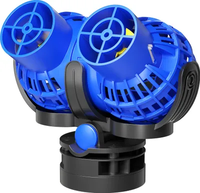Produktbild von SunSun JVP-232 Strömungspumpe 15000 l/h 26 W Aquarium Pumpe mit 2 schwenkbaren Düsen, Magnethalter zur einfachen Befestigung und Durchflussregler