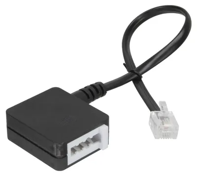 Produktbild von InLine TAE Adapterkabel, RJ11 Stecker auf TAE-N Buchse, 0,2 m, RJ-11, TAE (N), Schwarz, 14 g, 140 mm