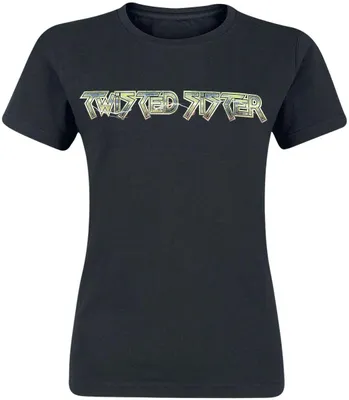 Produktbild von Twisted Sister T-Shirt Damen Metallic Logo schwarz M
