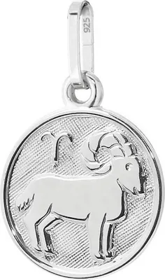 Produktbild von Widder Sternzeichen 925 Sterlingsilber 12mm Kettenanhänger Zodiak Horoskop 9137