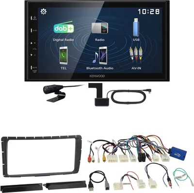 Produktbild von Kenwood DMX129DAB DAB+ Bluetooth USB Einbauset für Toyota Hilux ab 2011