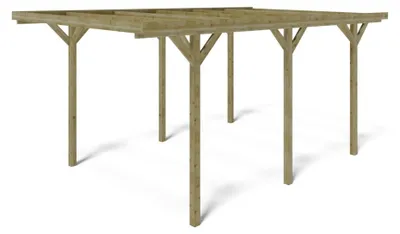 Produktbild von Carport Garagendach 3.04x5.12 m - 15.57 m2