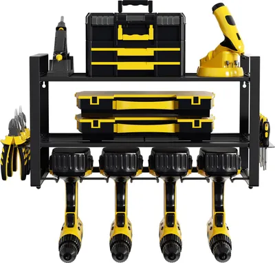 Immagine prodotto di Jayseuw parete degli attrezzi Portautensili a parete Organizzatore di utensili elettrici per garage, banchi da lavoro 40x24x20cm
