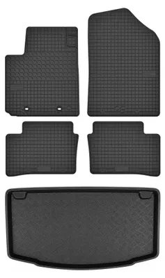 Obrázok produktu pre Gumové autokoberce SolidTread + vaňa kufra pre: Kia Picanto II 2011-2017 hatchback 5 ks