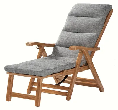 Produktbild von Bambus Liegestuhl - Gartenstuhl - Loungestuhl - Strandstuhl - Balkonstuhl - Klappbar - Verstellbare Rückenlehne