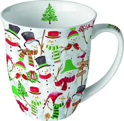 Zdjęcie produktu dla Boże Narodzenie - Kubek - Kubek 0,4 L - Fine Bone China - Rozmiar: Ø 10 cm