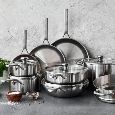 Image de Merten & Storck Merten & Storck Set de casseroles et poêles en acier inoxydable 14 pièces