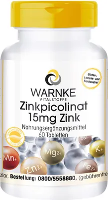 Obrázek produktu pro Zinek picolinat 15 mg Zinek tablety 60 St