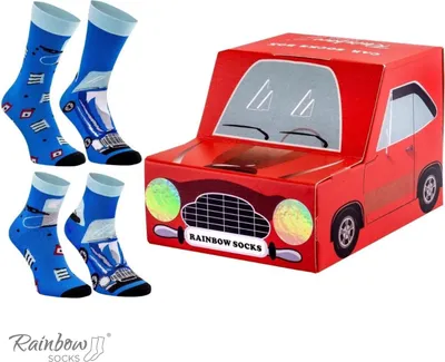 Obrázek produktu pro Ponožky do auta pro rodiče a děti Ponožky do auta pro rodiče a děti EU 24-29 a EU 41-46