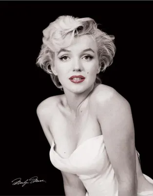 Produktbild von Monroe, Marilyn - Mini-Poster - Red Lips + 1 Packung tesa Powerstrips® - Inhalt 20 Stück