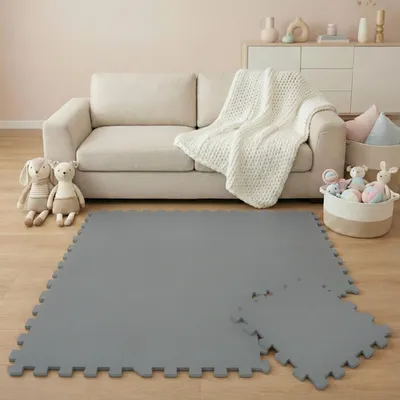 Produktbild von 9 Teile Baby Kinder Puzzlematte ab Null - 30x30 Puzzle Spielmatte Krabbelmatte