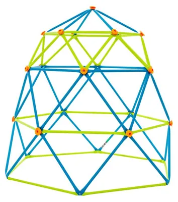 Produktbild von Lifetime Stahl Klettergerüst Geodome Klettergerüst Garten Blau/Lime Ø 238x223 cm