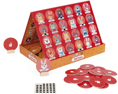 Produktbild von Janod Strategiespiel Tekitoua - Wer ist es? -Karton Kinderspiel