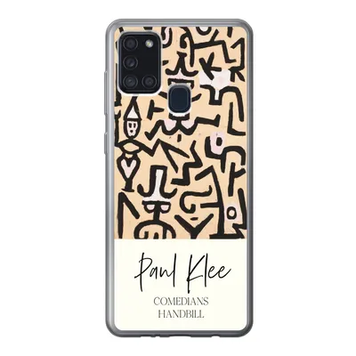 Produktbild von MuchoWow® Handyhülle Schutzhülle Hülle für Samsung Galaxy A21s Gemälde - Paul Klee - Komödianten Flugblatt Silikon Softcase Handy Hülle - Hartschale