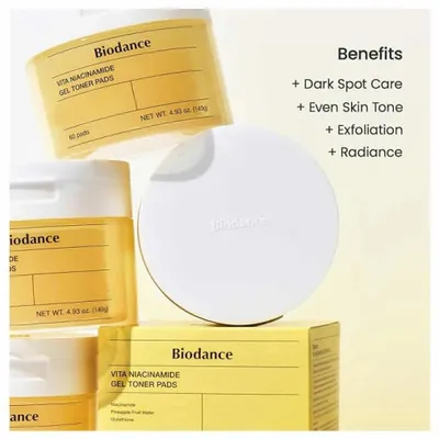 Produktbild von Biodance Vita Niacinamide Gel Toner 60 Pads