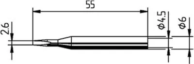 Immagine prodotto di Punta per saldatura permanente, a scalpello, 162KD/SB