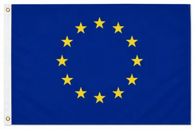 Produktbild von XXL Flagge Europa 250 x 150 cm Fahne mit 3 Ösen 100g/m² Stoffgewicht Hissflagge Hiss