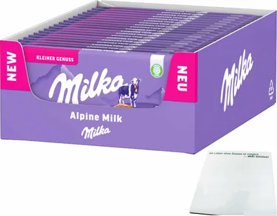 Produktbild von Milka Alpenmilchschokolade (19x45g) Tafel VPE + usy block