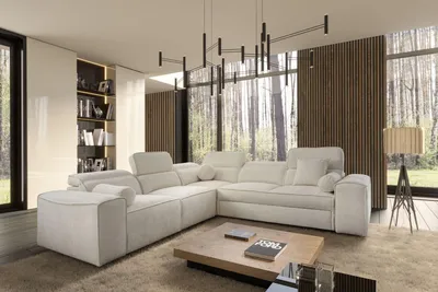 Produktbild von Ecksofa mit Schlaffunktion VITO III Creme Modern Links/Rechts