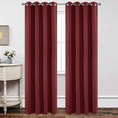Obrázok produktu pre Ibenzoa® Zatemňovacie závesy s okami, 2-dielna sada, 245 x 140 cm, čierna, svetloizolačné, tepelne izolujúce
