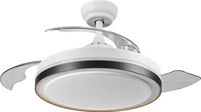 Zdjęcie produktu dla Wentylator sufitowy OSRAM 1070mm chowany, 66W LED 3CCT, silnik DC 6 prędkości, pilot zdalnego sterowania, 6460 m³/h