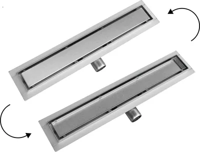 Image de Coin douche - inox - évacuation de l'eau 30 litres, profondeur d'encastrement 6,7 cm