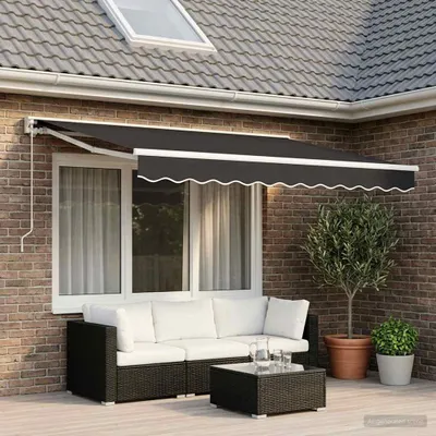 Image de Vidaxl LaFeldoek 300x250 cm Leinwand Anthrazit