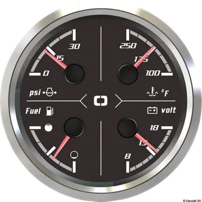 Zdjęcie produktu dla Strumento multifuzione 85 mm nero/nera Osculati 27.328.11