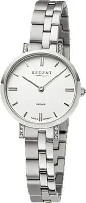 Produktbild von Regent Damen Uhr Metallarmband GM-2120 Metallband Armbanduhr Analog silber URGM2120