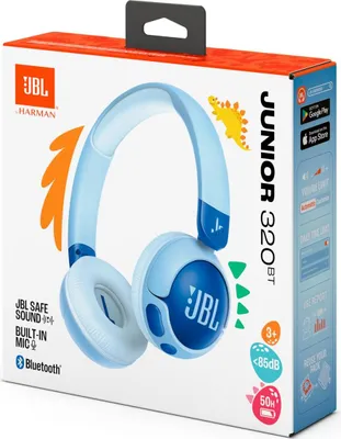 Image de JBL Junior 320BT Casque sans fil Bandeau Appels/Musique USB Type-C Bluetooth Bleu