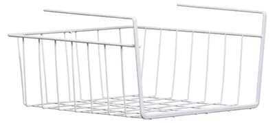Aufbewahrungskorb unter dem Regal, Weiß, 29 cm