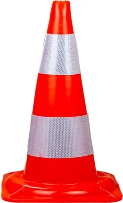 Produktbild von Pylonen Verkehrsleitkegel 50cm Warnkegel Markierungshut Kegel Absperrung 1x
