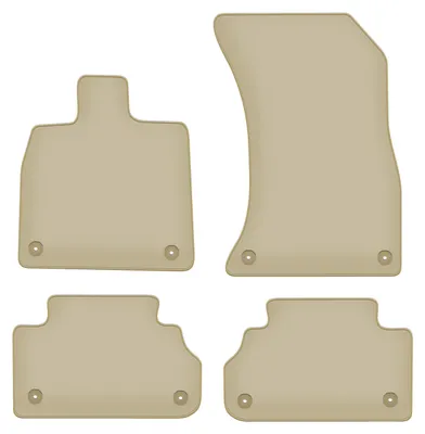 Immagine prodotto di Tappetini in velluto PREMIUM beige compatibili con Audi Q5 II FY / F5 (2017-, SUV) – con fissaggi – su misura