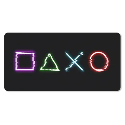 Obrázek produktu pro Hry - Podložka pod myš - Hry - Ovladač - Neon - 80x40cm - Podložka pod myš