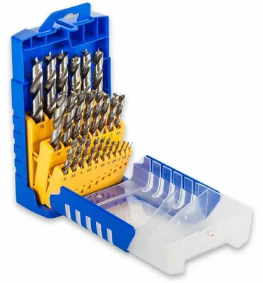 Productafbeelding van Fisch HSS houtspiraalboren set - 25 delig (Ø 1-1,5-2-2,5-3-3,5-4-4,5-5-5,5-6-6,5-7-7,5-8-8,5-9-9,5-10-10,5-11-11,5-12-12,5-13)