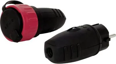 Produktbild von REV 0502002555 Schutzkontaktstecker 230 V Schwarz IP44 (0502002555)