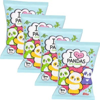 Produktbild von Pandas Figur - I Love Pandas - Sammelfigur - 4 Tüten