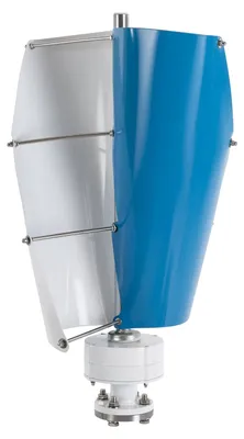 Immagine prodotto di Generatore per turbine eoliche, a basso rumore, soluzione di energia rinnovabile, bianco e blu