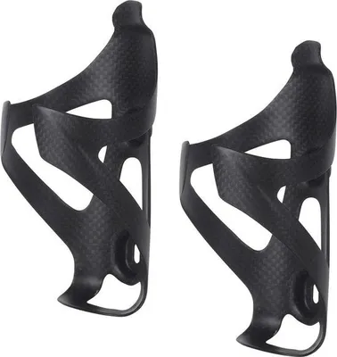 Produktbild von Leichtes 3K Carbon Fahrradwasserflaschenhalter Set schwarz