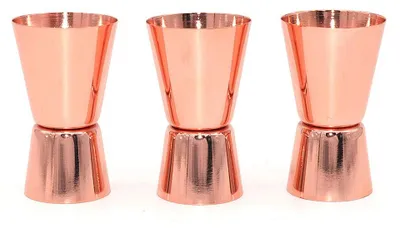 Cocktail-Jigger 3er-Set 15/30 ml Edelstahl Roségold