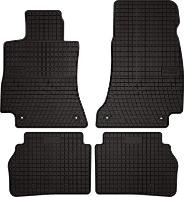 Image de Tapis de sol voiture en caoutchouc pour Mercedes CLS C257 (2018-, berline) Noir, lot de 4 pièces, fixations